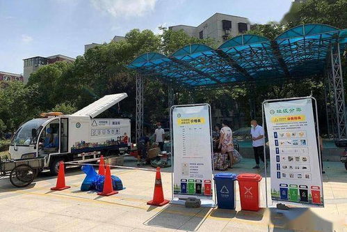回收車開進小區，武漢垃圾分類不中斷